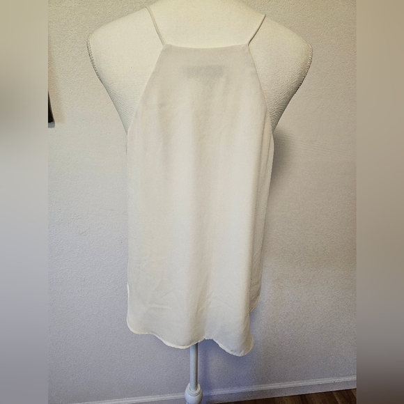 Loft Ivory Halter Top Polyester Women's Size Small - Picture 6 of 9